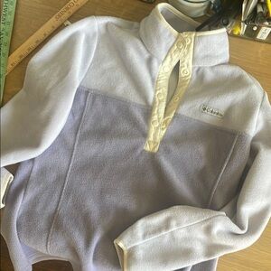 Columbia fleece half button size medium